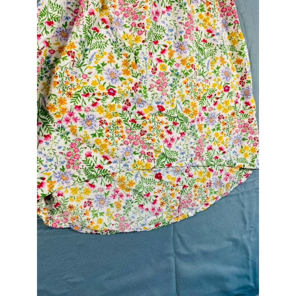 Old Navy Sun Dress Little Girl Sz 8Y Floral Summer Spring Lightweight Rayon